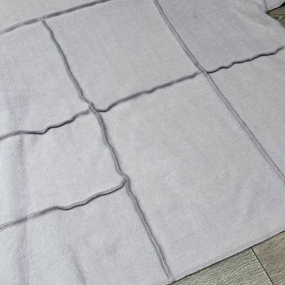 Easel Patchwork Contrast Stitch Sweater - image 5